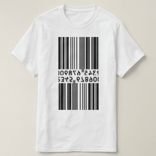 T-shirt Double code-barres (Design devant)