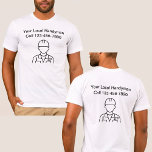 T-shirt Double Côté Simple Handyman Shirts de travail<br><div class="desc">Deux chemises de travail Handyman sur un stock de tshirt de haute qualité avec un graphisme handyman et le texte que vous pouvez customiser en ligne en remplaçant notre texte par le vôtre. Portez cette chemise de travail lorsque vous êtes au travail ou sortez faire des courses pour acheter des...</div>