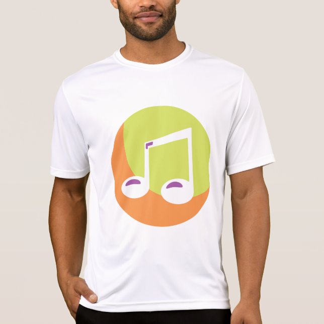 T-shirt Double Croche Vibrant Note de Musique (Devant)
