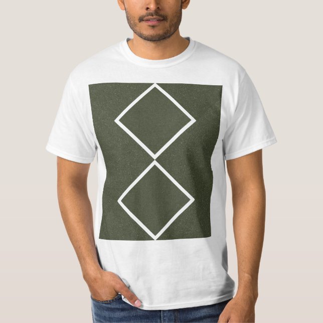 T-shirt Double diamant Moss Green Graphic Tee (Devant)