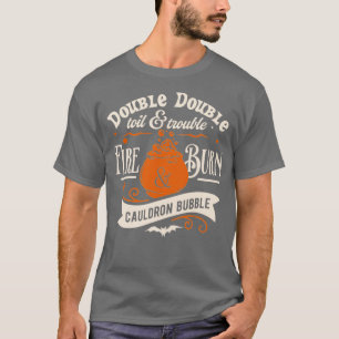 T-shirt Double double bitte et sorcière à problèmes Hallow