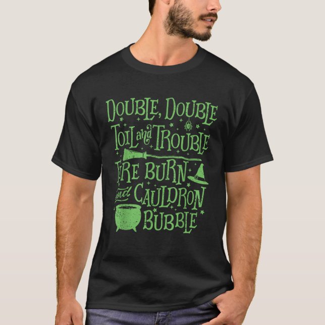 T-shirt Double Double Peine et tourment Citation Shakespea (Devant)