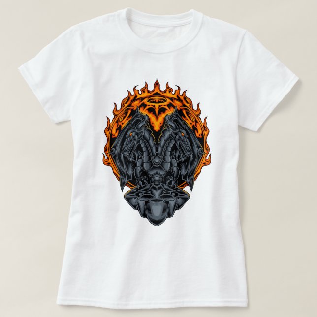 T-shirt Double dragon Inferno (Design devant)