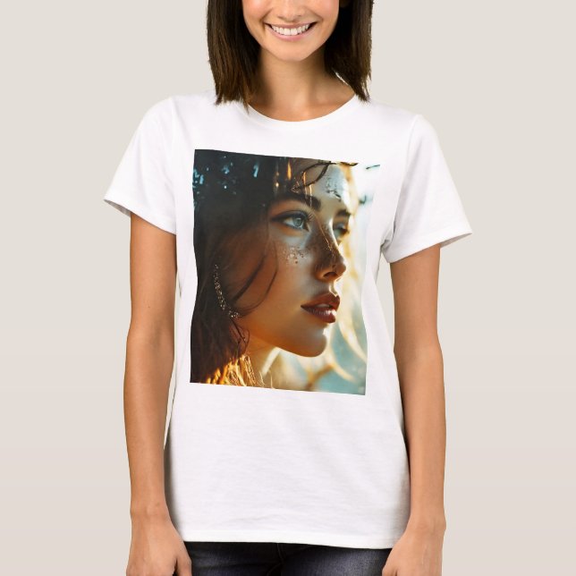 T-shirt Double exposition art femme (Devant)
