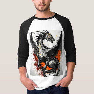 T-shirt Double face noire