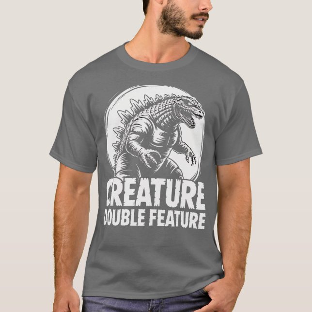 T-shirt Double Fonction de Créature WLVI Boston Rétro (2) (Devant)