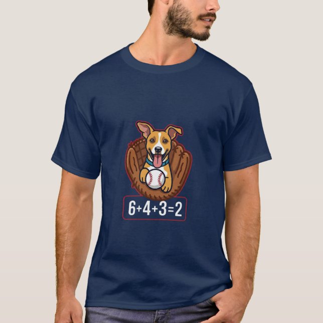 T-shirt double jeu de chien (Devant)
