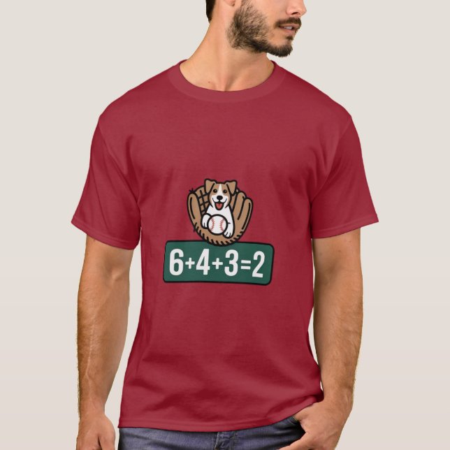 T-shirt double jeu de chiot (Devant)