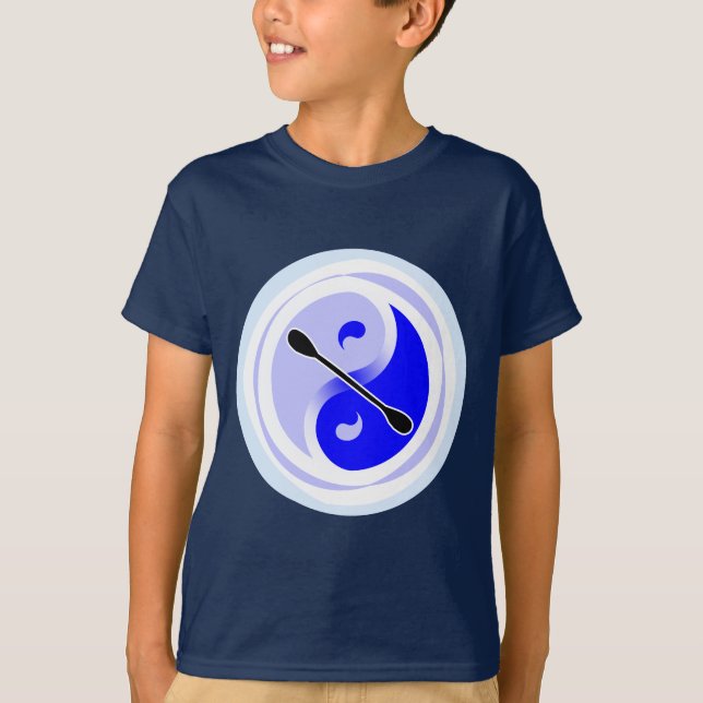 T-shirt Double lame de Yin-Yang (Devant)