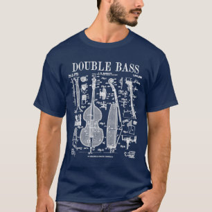 T-shirt Double Lecteur Basse Baid Instrument Musical Vint