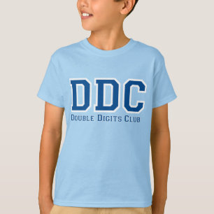 T-SHIRT DOUBLE NUMÉRO PERSONNALISÉ CLUB #10 ANNIVERSAIRE T