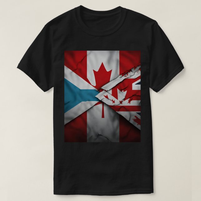 T-shirt "Double passion : Rugby Canada & Fidji" (Design devant)