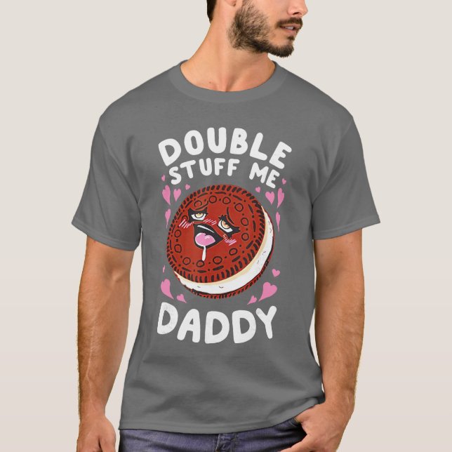 T-shirt Double Stuff moi famille Papa (Devant)
