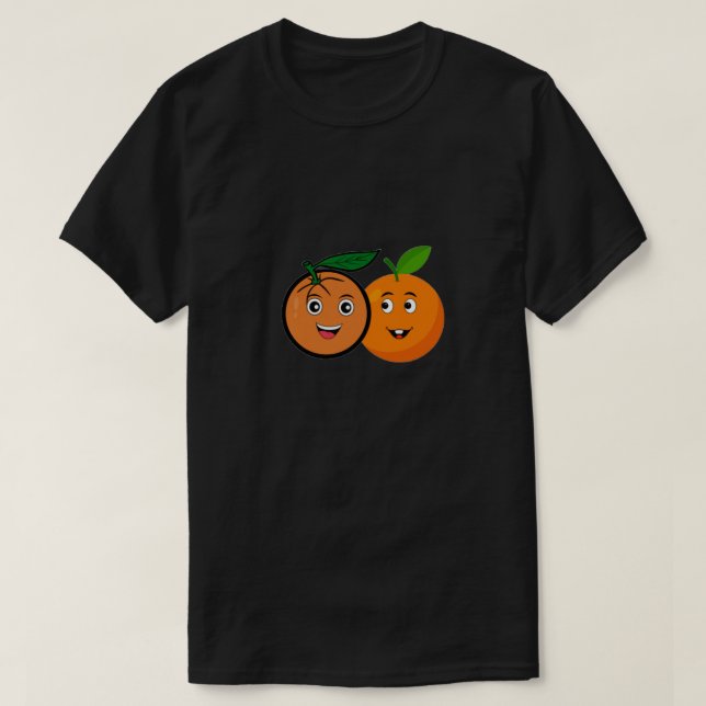 T-shirt Double Trouble Oranges  (Design devant)