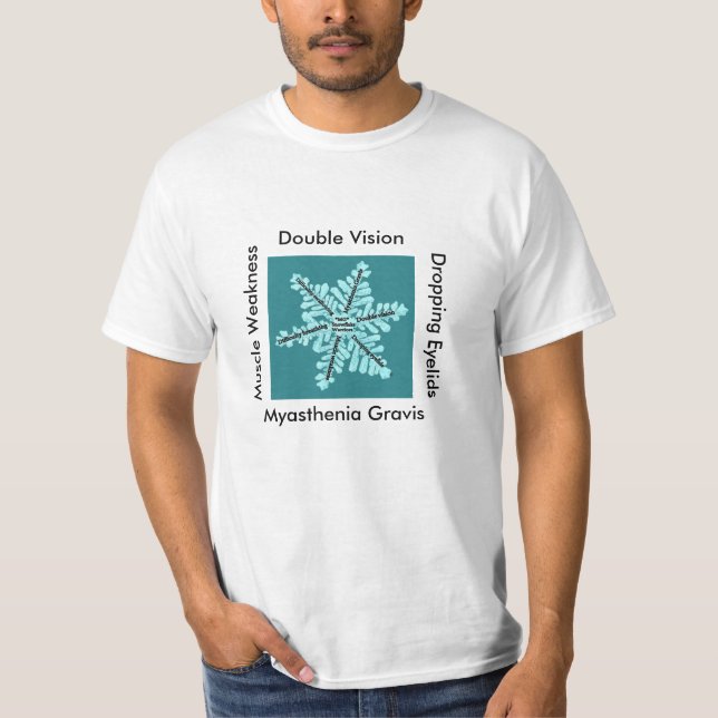 T-shirt Double vision/Eyelides de chute/muscle Weakness/MG (Devant)