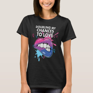 T-shirt Doubler Mes Chances D'Aimer Bisexual Pride Bisexua