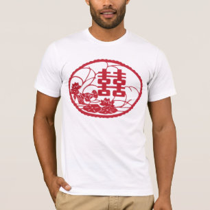T-shirt Doubles canards d'arbre de bonheur