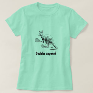 T-shirt Doubles Quelqu'Un ? Tennis de Kangaroo
