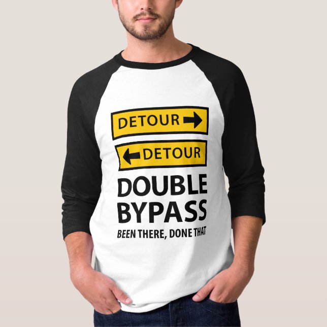 T-shirt Doubles signes drôles de détour de chirurgie (Devant)