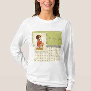 T-shirt Douce Fille Priant Merci Dieu