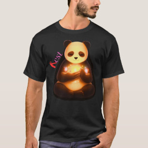 T-shirt Douce Guérison Panda Calme Confort Émotionnel