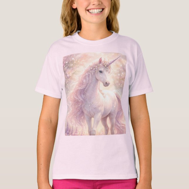 T-shirt Douce Licorne pastel Fantaisiste (Devant)