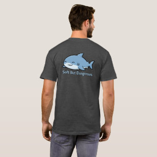 T-shirt Douce Mais Dangereuse Requin Rond Endormi Mignon