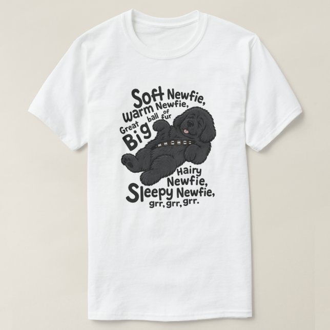 T-shirt Douce Poème Newfie (Design devant)
