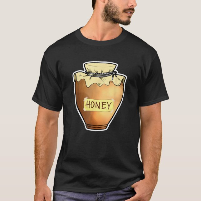 T-shirt Douce Pot de Miel Drôle Paresseux Bricolage Hallow (Devant)