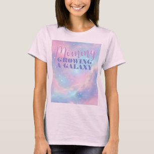 T-shirt Douce Rose Pastel Bleu Cosmique Galaxie Rêveuse