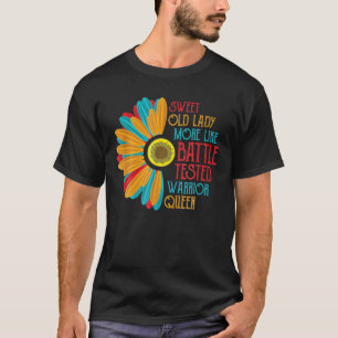 T-shirt Douce Vielle Dame Drôle Vieux Personnes Vielles F