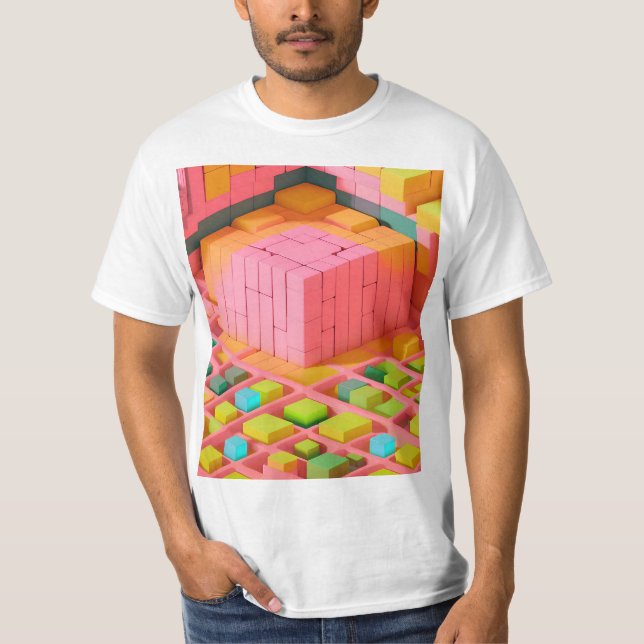 T-shirt Douceur aux couleurs vives (Devant)