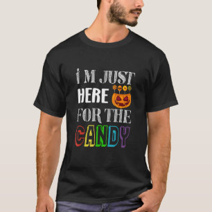 T-shirt Douceur Lollipop Je suis juste ici pour le bonbon 