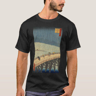 T-shirt Douche soudaine au-dessus de pont de Shin-Ōhashi,
