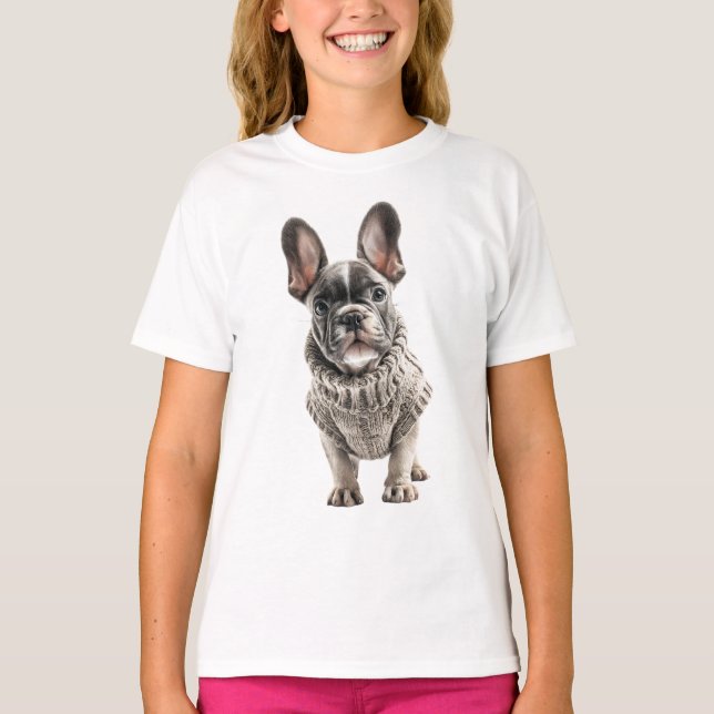T-shirt Doudou Frenchie Pup Enfant Sweater (Devant)