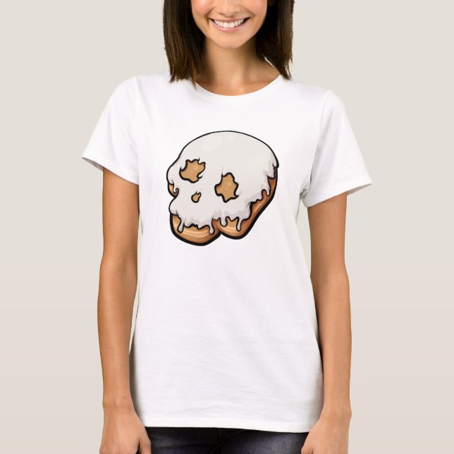 T-shirt Doughnut de crâne doux et mortel (Devant)