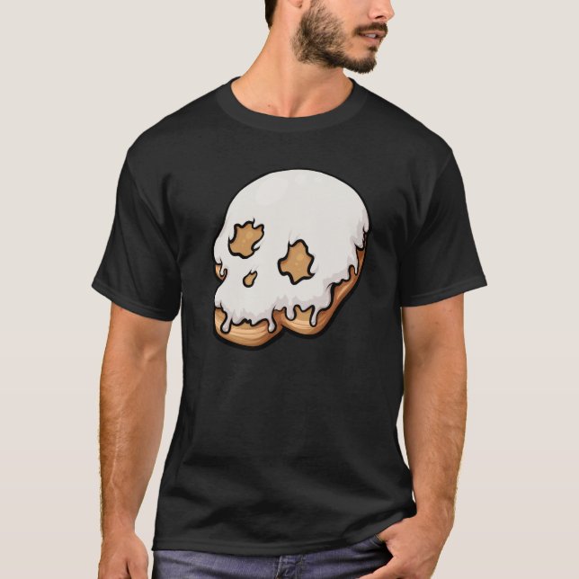T-shirt Doughnut de crâne doux et mortel (Devant)