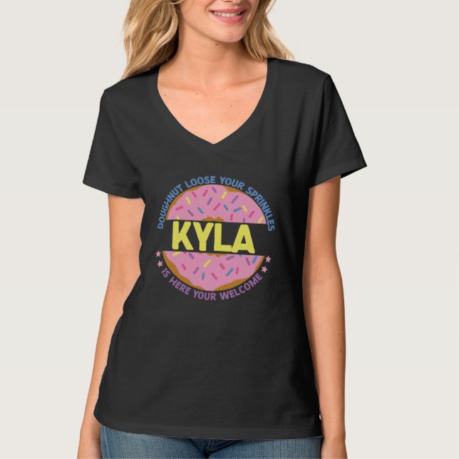 T-shirt Doughnut Loose Your Sprinkles Kyla Is Here Your We (Devant)