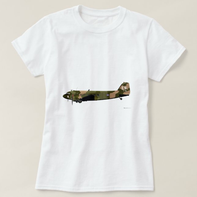 T-shirt Douglas AC-47 éffrayante (Design devant)