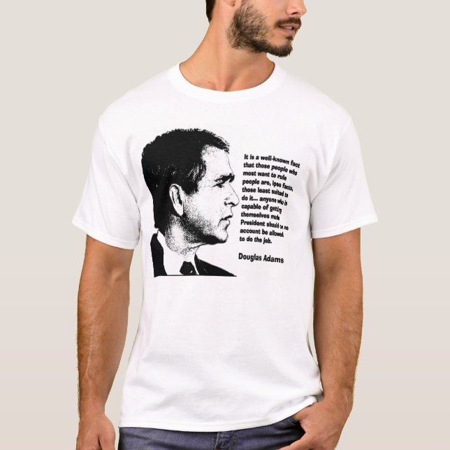 T-shirt Douglas Adams (Devant)