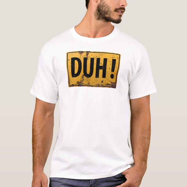 T-shirt DOUH ! - Drôle Danger Métal Attention Symbole (Devant)