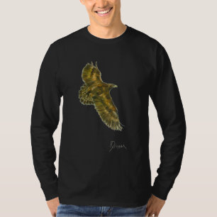 T-shirt Douille de base d'or d'Eagle longue