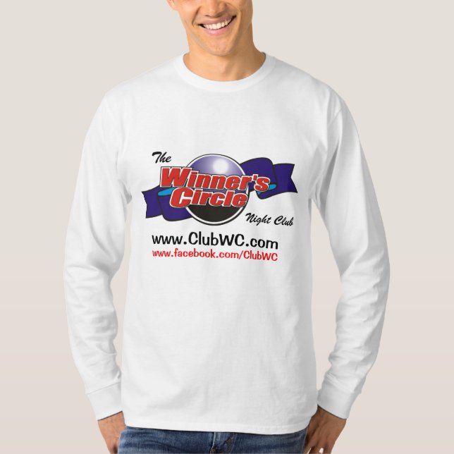 T-shirt Douille de base du cercle du gagnant longue (Devant)