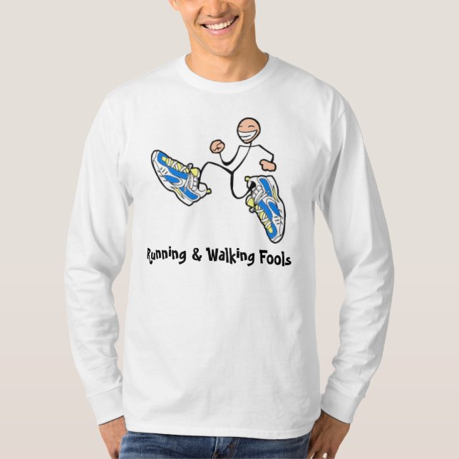 T-shirt Douille de coton d'imbéciles longue (Devant)
