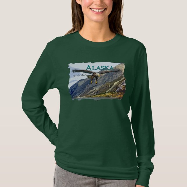 T-shirt Douille de dames de l'Alaska longue (Devant)