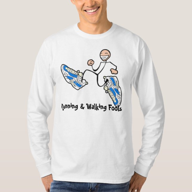 T-shirt Douille de Dri-Ajustement d'imbéciles longue (Devant)