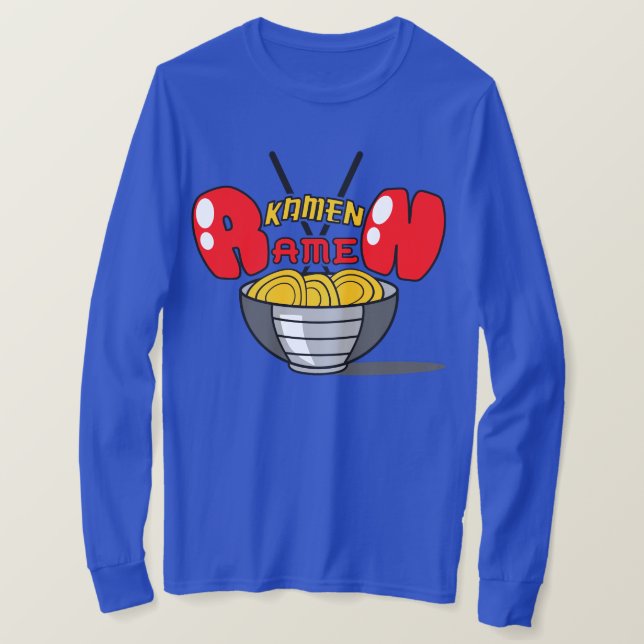 T-shirt Douille de Ramen de Kamen longue (Design devant)