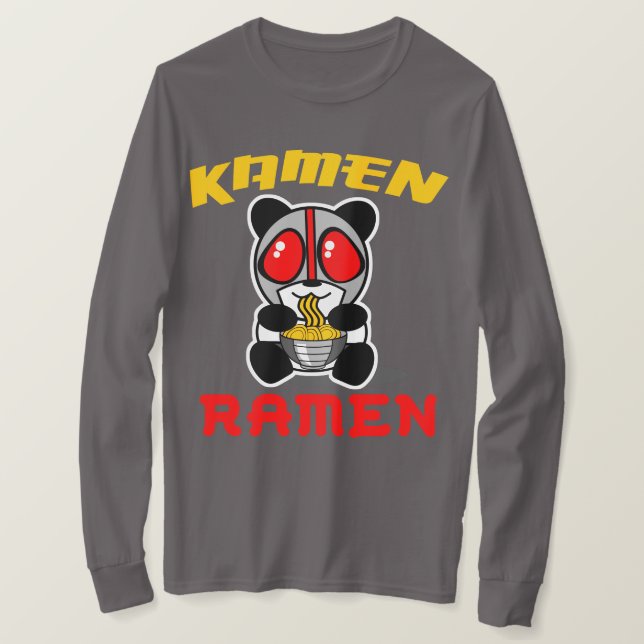 T-shirt Douille de Ramen de Kamen longue (Design devant)