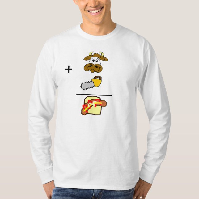 T-shirt Douille d'équation de saucisse longue (Devant)