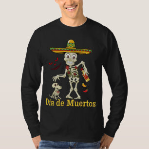 T-shirt Douille des hommes de DIA DE MUERTOS (JOUR DES